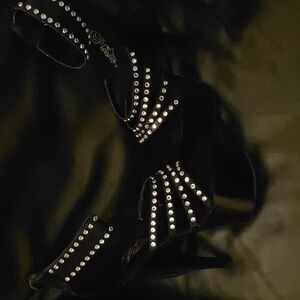 Pleaser Black Platform Heels - Size 9M